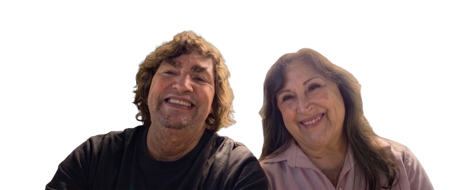 Pam and Bruce smiling